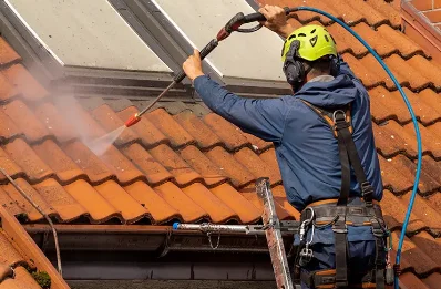 Démoussage et hydrofuge de toiture à Étrépilly